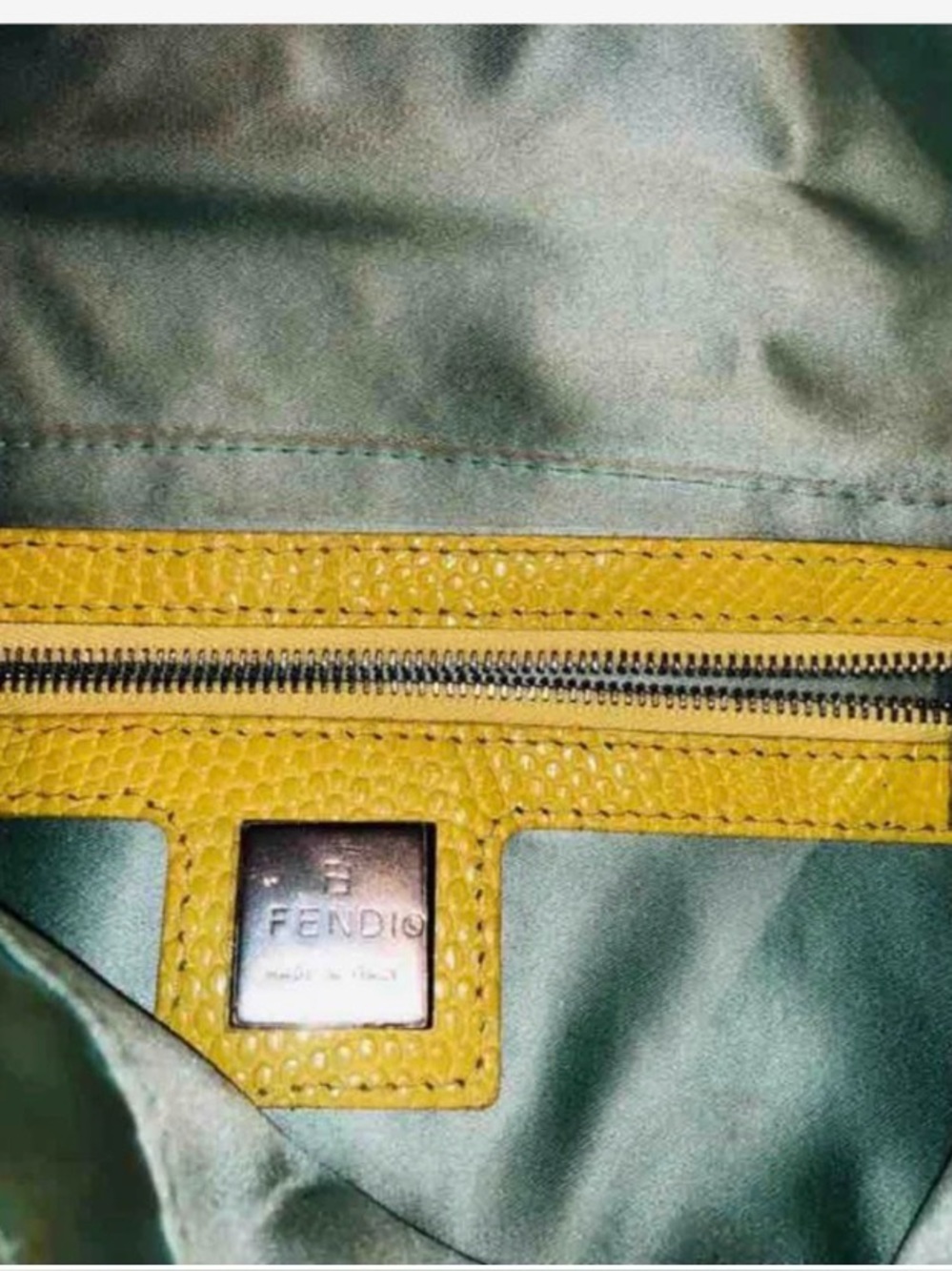 FENDI Beaded Mama Baguette Yellow Python strap AUTHENTIC on eBay for over 10 K - Picture 3 of 8